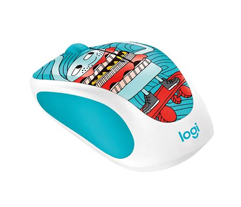 Logitech Doodle Collection M238 Wireless Mouse Free15 Sticker Inside