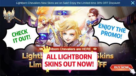 Mobile Legends Lightborn Sqaud Skins All Out Now Get Yours Today