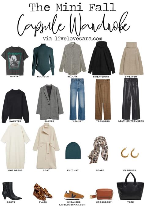 24 easy fall outfits using a mini fall capsule wardrobe livelovesara