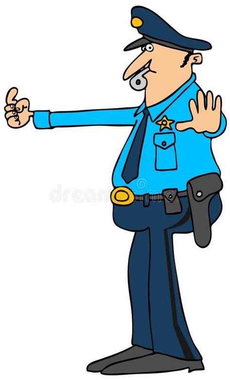Traffic Cop Stock Illustration Illustration Of Whistle 71721889