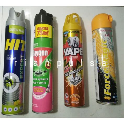 Jual Baygon Hit Kecil Mini Sedang Besar Obat Anti Nyamuk Spray Kecoa