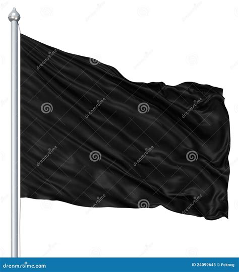 Black Blank Flag Stock Illustration Illustration Of Light 24099645