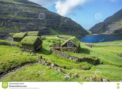 The scenery is dominated by sheer mountains and there are about 70. Village Of Saksun, Faroe Islands, Denmark Stock Image - Image of outdoors, tourism: 63612753