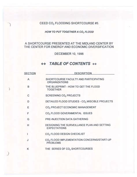 1996 co2 conference short course “how to put together a co2 flood” co2 conference