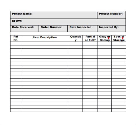 sample control plan templates   ms word excel