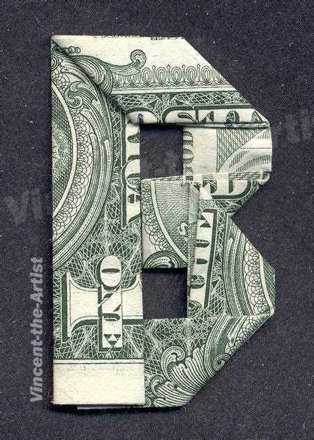 Money Origami Letters Made With Real Dollar Bill Cash Currency Alphabet