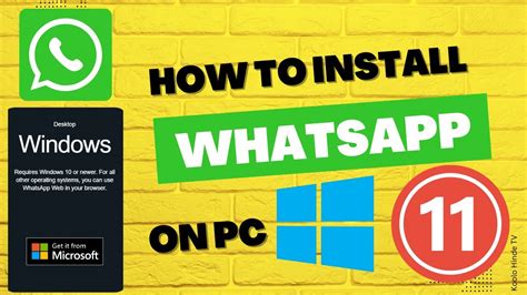 How To Install Whatsapp On Laptop Windows 11 Youtube