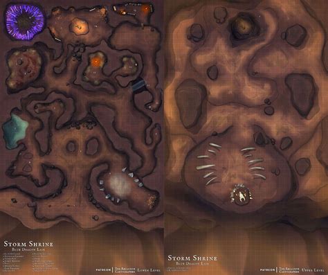 Storm Shrine X Dungeon Map The Reclusive Cartographer Auf Patreon Dnd Cave Entrance