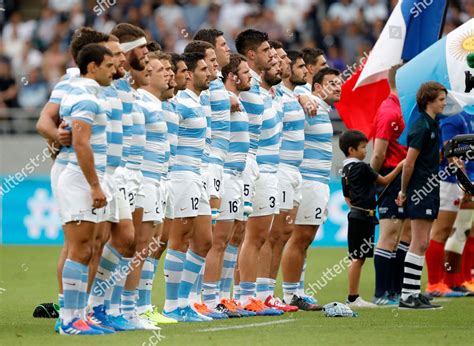 Argentina Line Their National Anthem Ahead Editorial Stock Photo