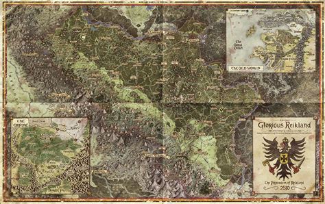 Reikland Poster Map Cubicle 7 Fantasy Map Fantasy World Warhammer