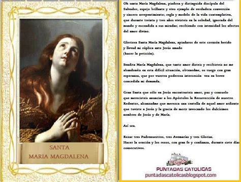 S De Oraciones Oraciones A Santa María Magdalena