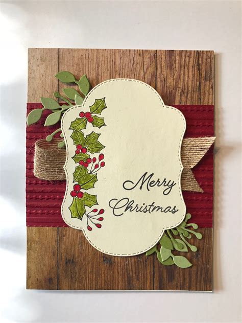 Stampin Up Blended Seasons Simple Christmas Cards Christmas Card