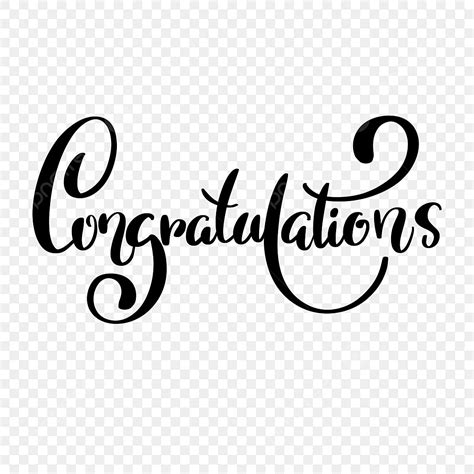 Hand Drawn Style Congratulations Font Congratulations Congratulate