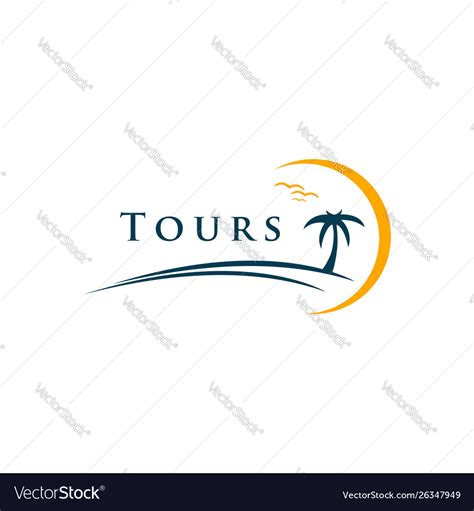 Summer Travel And Tour Agency Logo Design Holiday Vector Image