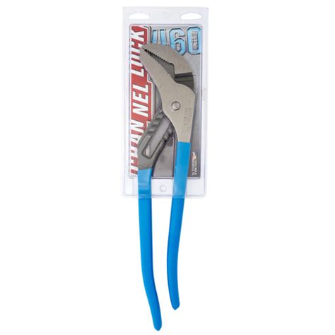 Smooth jaw for use on plated fixtures. Channellock 460 16.5" Tongue & Groove, Straight Jaw
