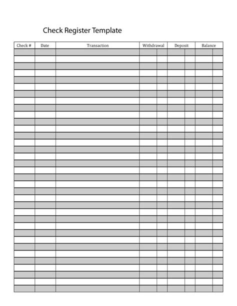 Checkbook Spreadsheet Intended For 37 Checkbook Register Templates 100