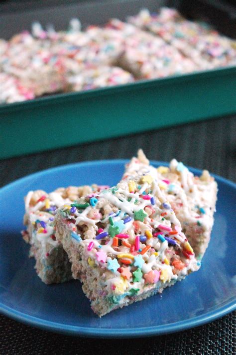 Cake Batter Rice Krispie Treats Recipe Rice Krispie Treats Cake