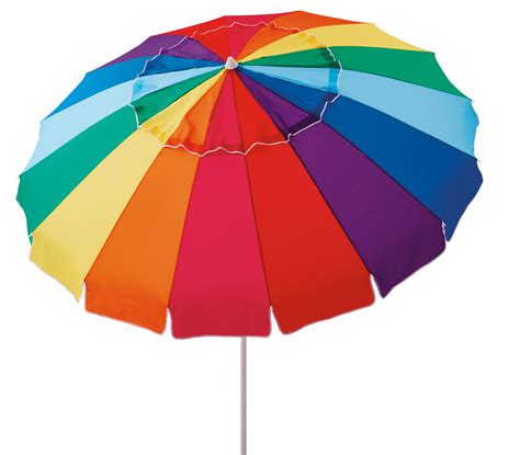 Mainstays 8 Ft Vented Tilt Rainbow Beach Umbrella With Uv Protection
