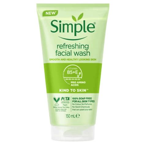 Simple Kind To Skin Refreshing Facial Gel Wash Reformulated Version