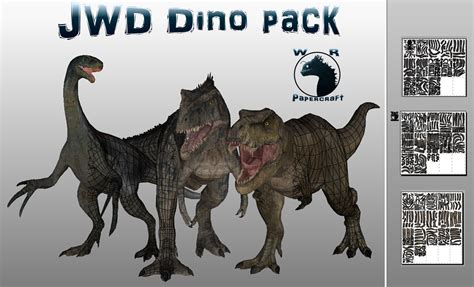 Jwd Dino Pack Papercraft Wrpapercrafts