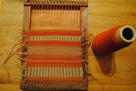Patternscape Sample Of Weaving Techniques Produced On A Hand Loom