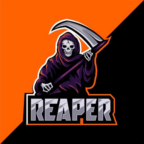 Premium Vector Reaper Skull Mascot Esport Logo Design