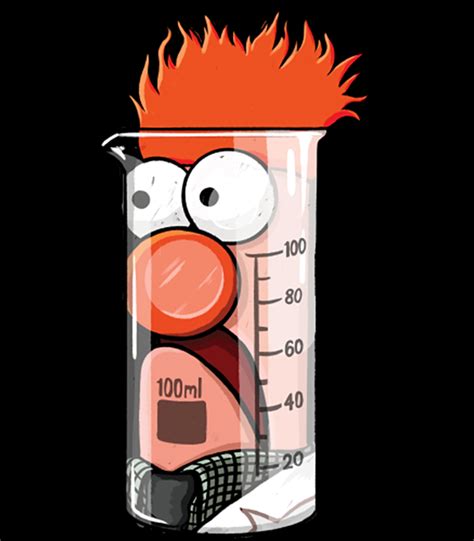 Beaker Muppets Science Poster Nostalgia Girl Greeting Card By Ian Zoe