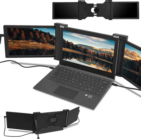 Dual Portable Extended Monitor Laptop Screen Extender Triple Laptop Monitor Display Compatible