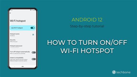 How To Turn On Off Wi Fi Hotspot Android Youtube