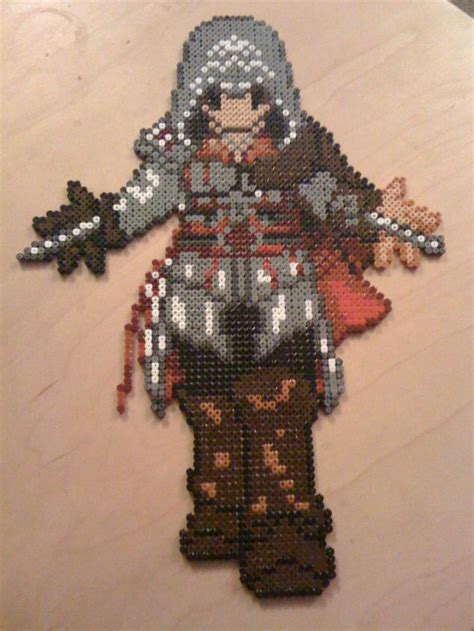 Assassins Creed Ezio Hama Beads By Lecops10 On Deviantart Pixel Art Perler Beads Hama Beads