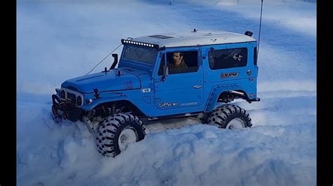 Winter Fun With Toyota Landcruiser On Deep Snow Youtube