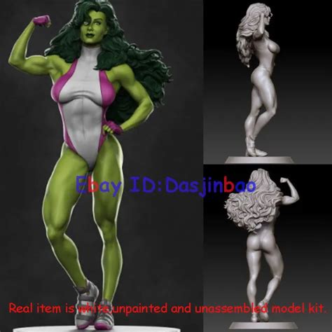 She Hulk Unpainted 1 6 Strong Woman Figure 3d Print Model Kit Unassembled H31cm 88 20 Picclick