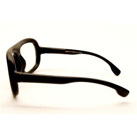 A164 Turbo Aviator Goggle Thick Frame Eyeglasses Sunglasses Black Cz11dvrkrk9