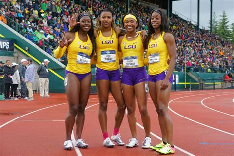 Lsus 4x100 Relay Team Aleia Hobbs Roll To Easy Wins As Lady Tigers