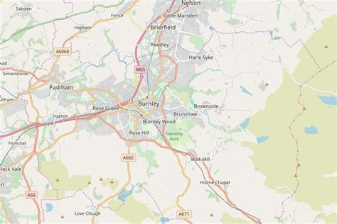 Burnley Map Interactive Map Of Burnley Lancashire United Kingdom