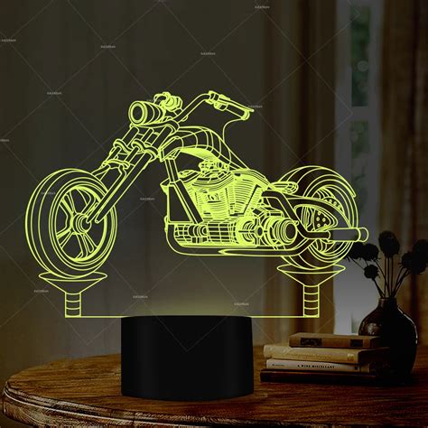 Buy Car Addiction 3d Motorcycle Design Illusion Led