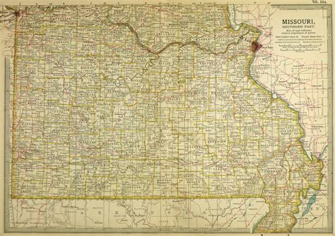 Southern Missouri 1902 Original Art Antique Maps And Prints
