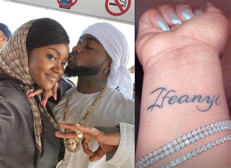 Davidos Fiancee Chioma Tattoos Their Sons Name On Her Wrist My Xxx Hot Girl