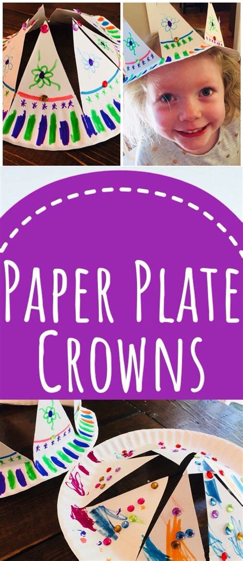 Paper Plate Crown Craft With Images Crown Crafts Princess Crafts