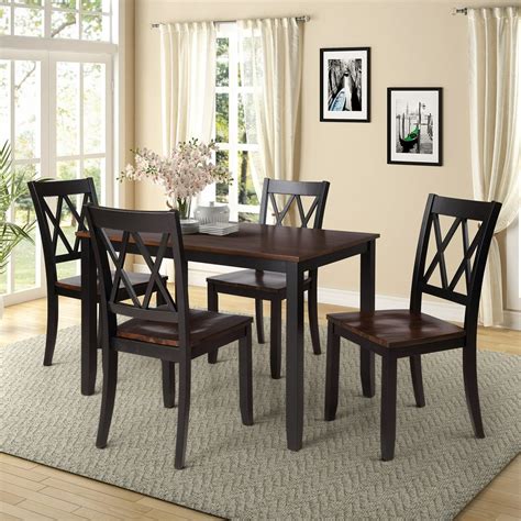 Hot Choice 5 Piece Kitchen Dining Table Setwood Table And 4 Chairs