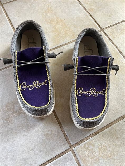 crown royal custom hey dudes etsy