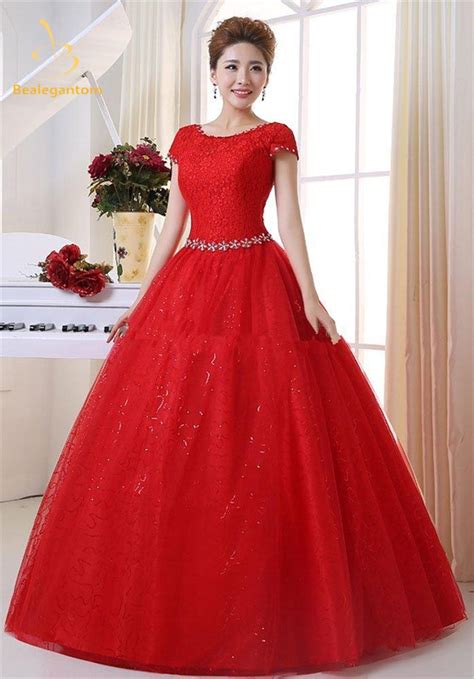 Bealegantom Elegant Red Quinceanera Dresses Ball Gown 2017 Beaded
