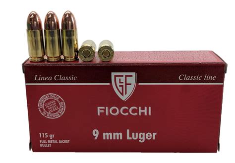Fiocchi Classic Line 9mm Fmj 115 Grain 50rd Box Locked And Loaded Limited