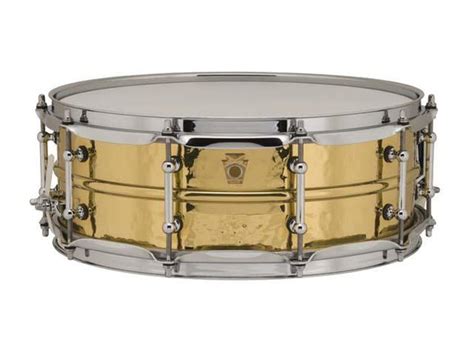 Ludwig 5x14 Hammered Brass W Tube Lugs Snare Drum Drumland Canada