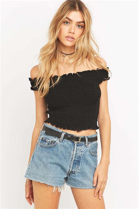 Pins And Needles Ruched Off The Shoulder Top University Style Tops Style