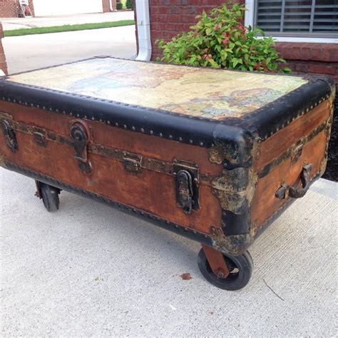 Old Steamer Trunk Coffee Table