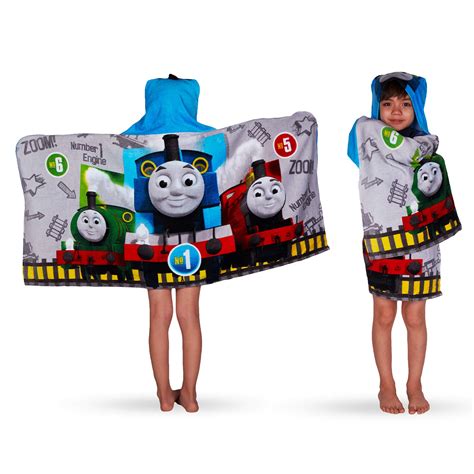 Buy Thomas And Friends Bathpoolbeach Soft Cotton Terry Hooded Towel