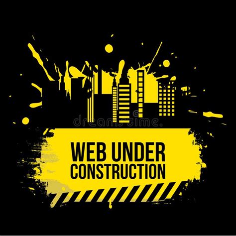 Web Under Construction Stock Vector Illustration Of Netbook 33630369