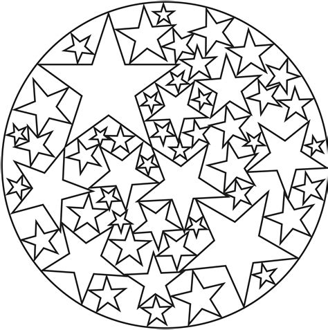 Coloriage Mandala Etoile  Coloriage Tigre Mandala