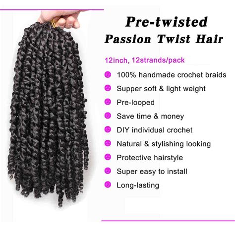 Xtrend 12inch Pre Twisted Passion Twist Hair Ombre Crochet Braid Hair Xtrend Hair Ombre